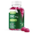 VITEEY Gommies de zinc pour les hommes et les femmes - Suppléments de zinc 50mg - Immune Boost et santé de la peau - Vegan, sans gluten - 60 Compte