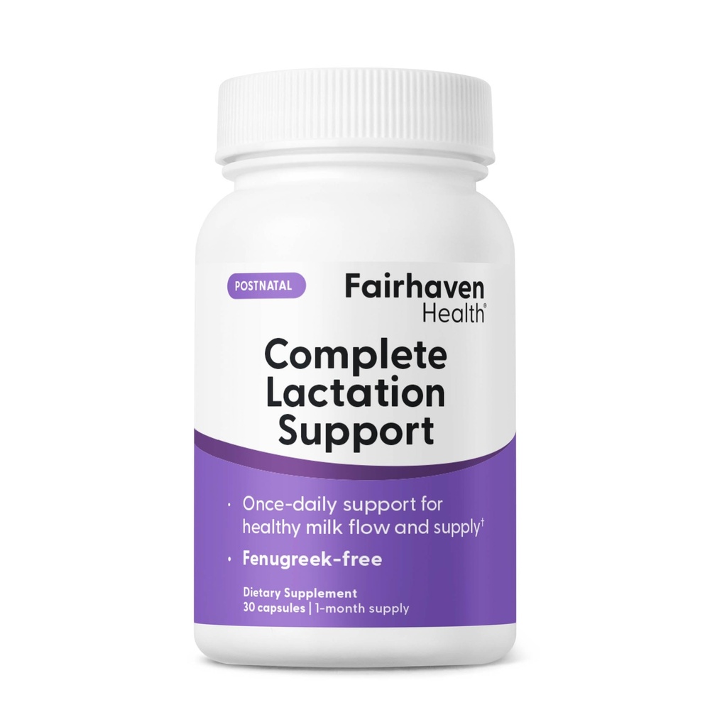 Fairhaven Health Complete Lactation Support | Lactation Supplement zur Steigerung der Brustmilchproduktion | Verbesserung der Stille Komfort* | Vegan Stillende Ergänzungen | Glutenfrei | 30 Kapseln
