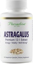Paradise Herbs Astragalus Extract, Vegetarische Kapseln für Energie, Verdauungs- und Immungesundheit, Non GMO, Glutenfrei, 120 Kapseln