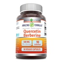 Erstaunliche Formeln Quercetin Berberine - 250mg Berberine und 250mg Quercetin, 90 Veggie Kapseln Ergänzung | Non-GMO | Gluten Free | Made in USA | Ideal für Vegetarier