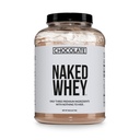 NAKED Whey Protein Supplement Pulver, Schokolade, GMO frei, Soja frei, Gluten Freie Hilfe Muskelwachstum und Erholung 60 Servierungen, 5 Ib