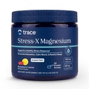 Trace Minerals | Stress-X Magnesium Pulver | Stress Relief, Regelmäßigkeit, Relax, Schlaf, Energie, entspannt Muskeln, Zellfunktion | Non-GMO, Glutenfrei, und zertifizierte Vegan | Raspberry Lemon Flavor|8.5 oz