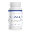L-Lysine-Ergänzung mit Vitamin B12 + C + Zink für Lip, Mund und Mund- und Mundgewebe Gesundheit - Verbesserte Wellness-Unterstützung - Non-GMO, Gluten-Free - Made in USA - 60 Gemüse Kapseln, 500mg