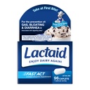 Lactaid Fast Act Lactose Intolerance Caplets mit Lactase Enzyme, Dairy Relief von Gas, Bloating & Durchfall, 9000 FCC Lactose Intolerance Pillen, 96 Individual Travel On-The-Go Packs (96 x 1 ct)