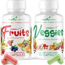 Daily Fruits and Veggies Supplement - 180 Kapseln für 30 Tage, Non GMO & Gluten Free Superfood mit natürlichen Vitaminen - Powered by Plants, 2-Pack