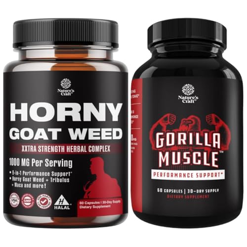 Ensemble de complexe d'extraction de mauvaises herbes Horny Goat pour les hommes et les femmes Énergie améliorée et stimulant de testostérone extra-fort pour les hommes pour l'élargissement des muscles Stamine et force
