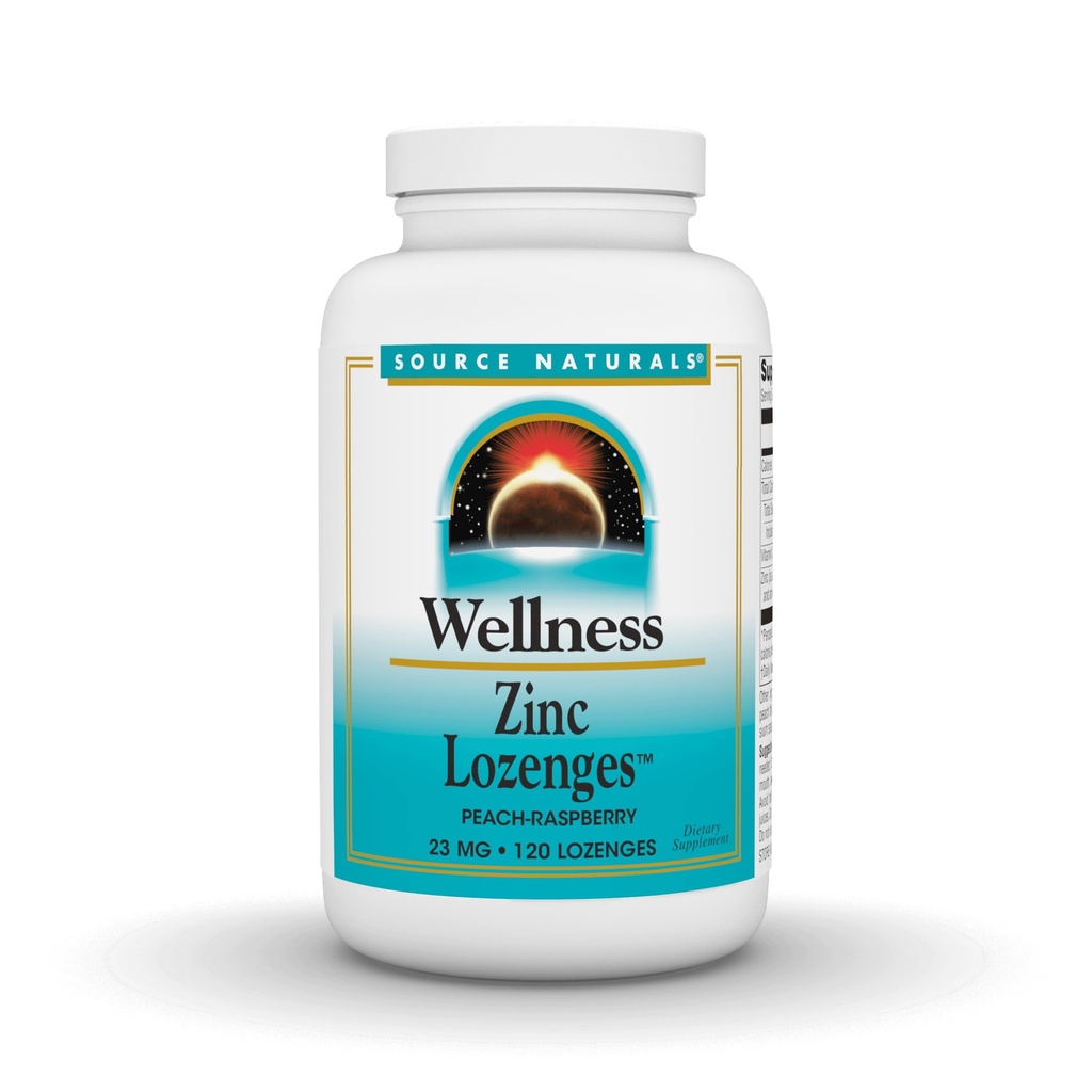 Quelle Naturals Wellness Zink Lozenges, Peach-Raspberry Flavord Immununterstützung, 23mg - 120 Lozenges