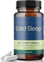 Tiefschlafformel, natürliche Schlafhilfe ohne Melatonin, Magnesium Bisglycinat, L. Theanin, Inositol, Schlafpillen für Erwachsene, 60 Vegan Kapseln