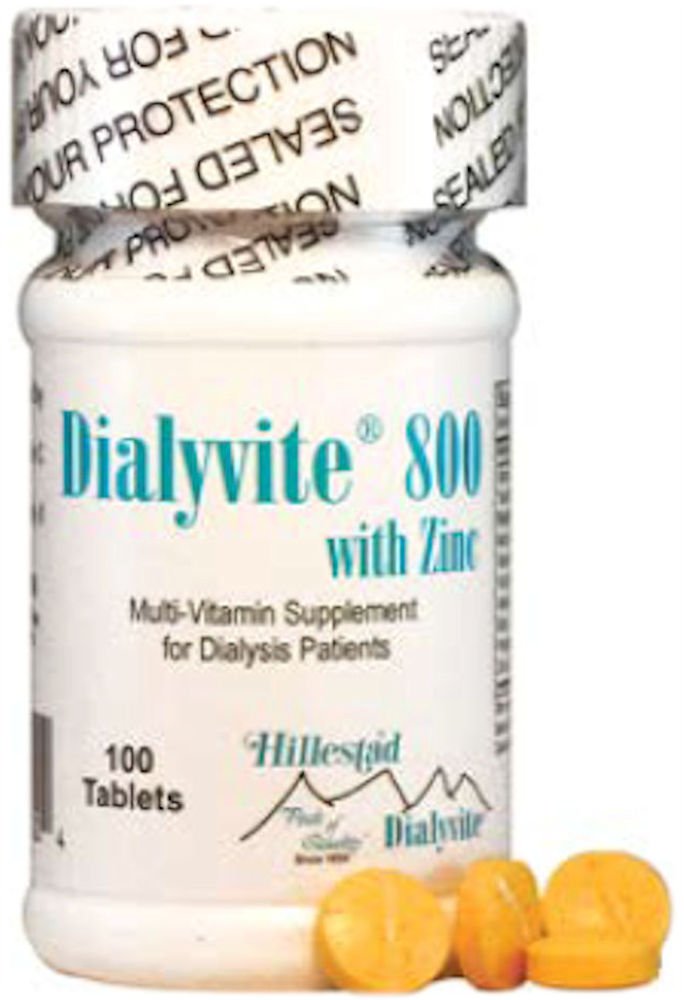 Dialyvite 800 avec Zinc 50 mg - 100 comprimés