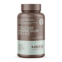 Calcium, Magnésium, Vitamines D3 + K2 pour la santé des os, soutien immunitaire, os et dents Supplément de calcium pour les femmes et les hommes, non-OGM, sans gluten, 120 capsules