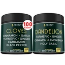 Bundle 7in1 Cloves Supplement & 6in1 Dandelion Supplement - Unterstützung Immun-, Verdauungs- und Herzgesundheit