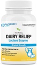 Puregen Labs Dairy Relief Natural Fast Acting Lactase Enzyme 3000 FCC, Lactose Intoleranz Pillen 90 Caplets