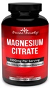 Pure Magnesium Citrat Kapseln - 1300mg Magnesium Supplement mit elementarem Magnesium - 120 vegetarische Kapseln