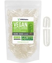 XPRS Nutra Vegan Taille 000 Capsules vides - 500 Compte Vide Végétarien Végétarien Capsules vides - Bricolage Gélule végétale Remplissage - Veggie Caps Pills
