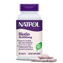 Natrol Beauty Biotin 10 000 mcg Vitamines pour la beauté, 100 comprimés, 100 jours d'approvisionnement