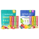 Venture Pal Powder Packets sans électrolyte de sucre - Liquid Daily IV Drink Mix pour l'hydratation rapide et la récupération des parties