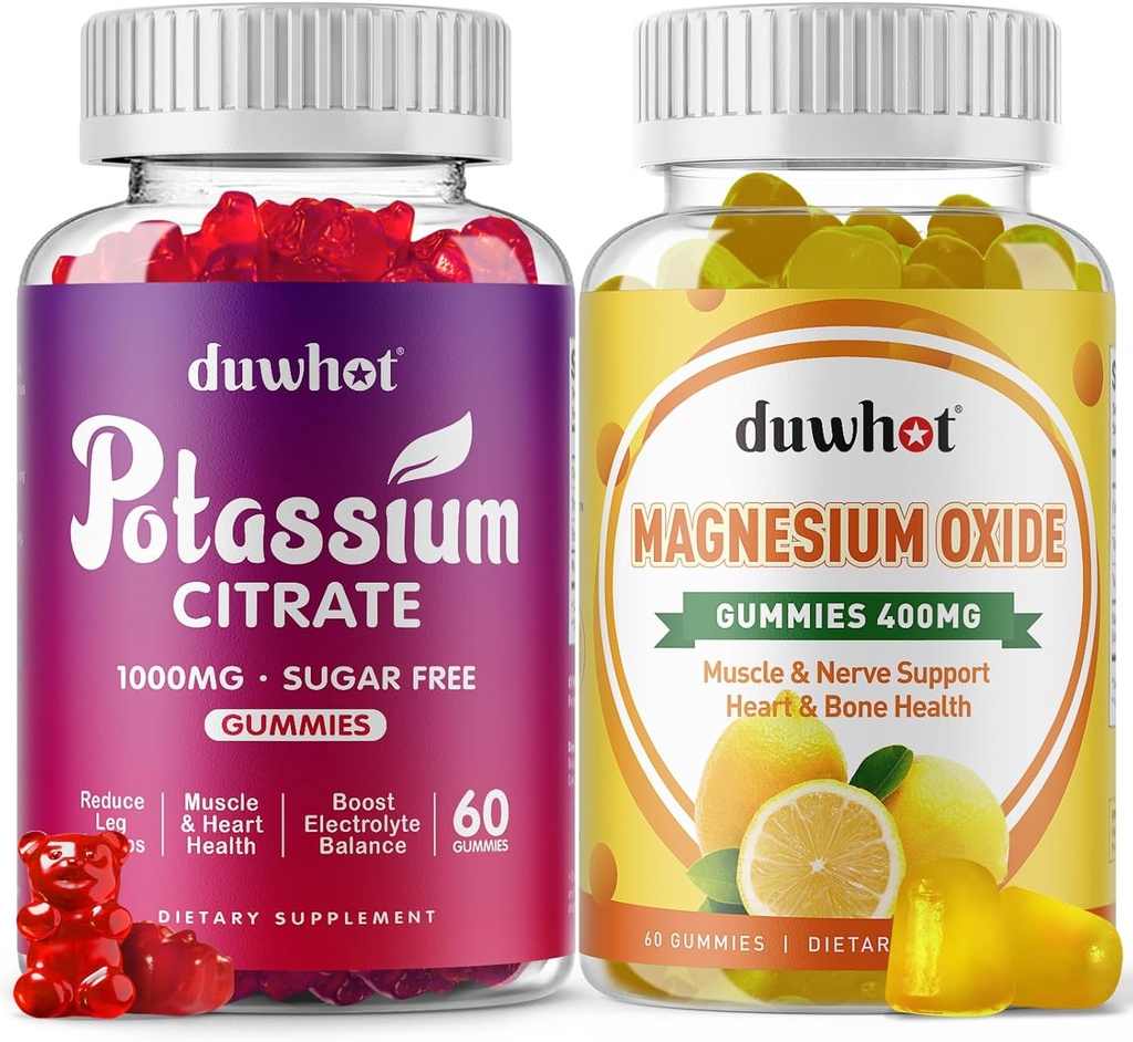 Kalium-Zitrat-Gummi 1000mg, Magnesiumoxid-Gummi 400mg, Beilage für Erwachsene