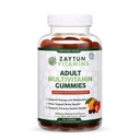 Multivitamines halales pour adultes pour hommes, femmes, soutien nutritionnel quotidien complet avec biotine, végétalien, arômes de fruits naturels, non-OGM, fabriqués aux États-Unis - Vitamines halales