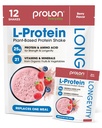 Prolon Longevity Plant Based Protein Powder | Muskelsynthese & Reparatur, Gesunde Alterung, Boost Performance | Vitamine, Glutenfrei, Aminosäuren, Antioxidantien | 25g Protein | Berry, 12 Packungen