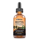 MAX Absorption Biotin Flüssigkeitstropfen, 10000mcg Biotin Per Serving, 60 Servieren, keine künstlichen Konservierungsstoffe, Vegan Friendly, Unterstützt gesundes Haarwachstum, starke Nägel und glänzende Haut, Made in USA