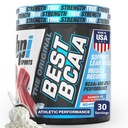 BPI Sports Best BCAA Powder - Muskel-Recovery-Unterstützung - Verzweigte Kette Aminosäuren | Bausteine von Protein und Muskel - Post Workout Erholung – Hydration – Regenbogen-Eis, 30 Portionen