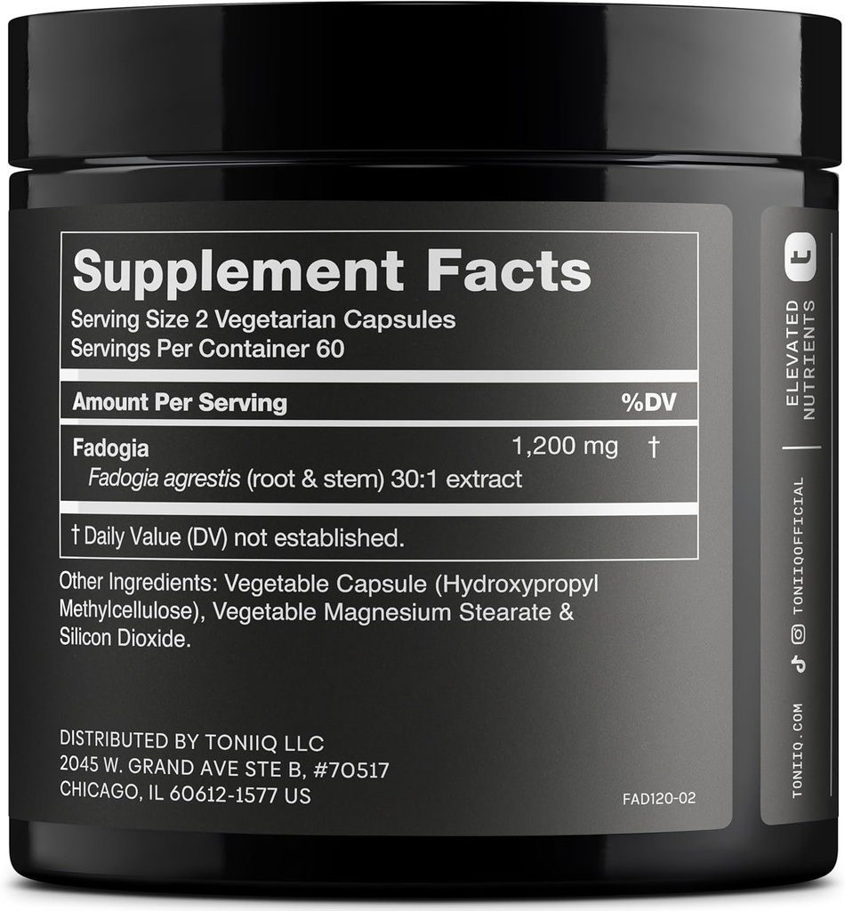 Fadogia Agrestis - Ultra High Potency 30:1 Extrakt - 1200mg Pro Servieren - hochkonzentriert - Third-Party Lab getestet - 120 Kapseln