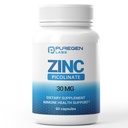Supplément de picolinate de zinc 30mg [haute absorption] – Picolinate de zinc pour système de soutien immunitaire 60 capsules