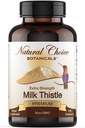 Extrait de chardon de lait (80% de silymarin flavonoïdes) Plus curcuma - 120 capsules