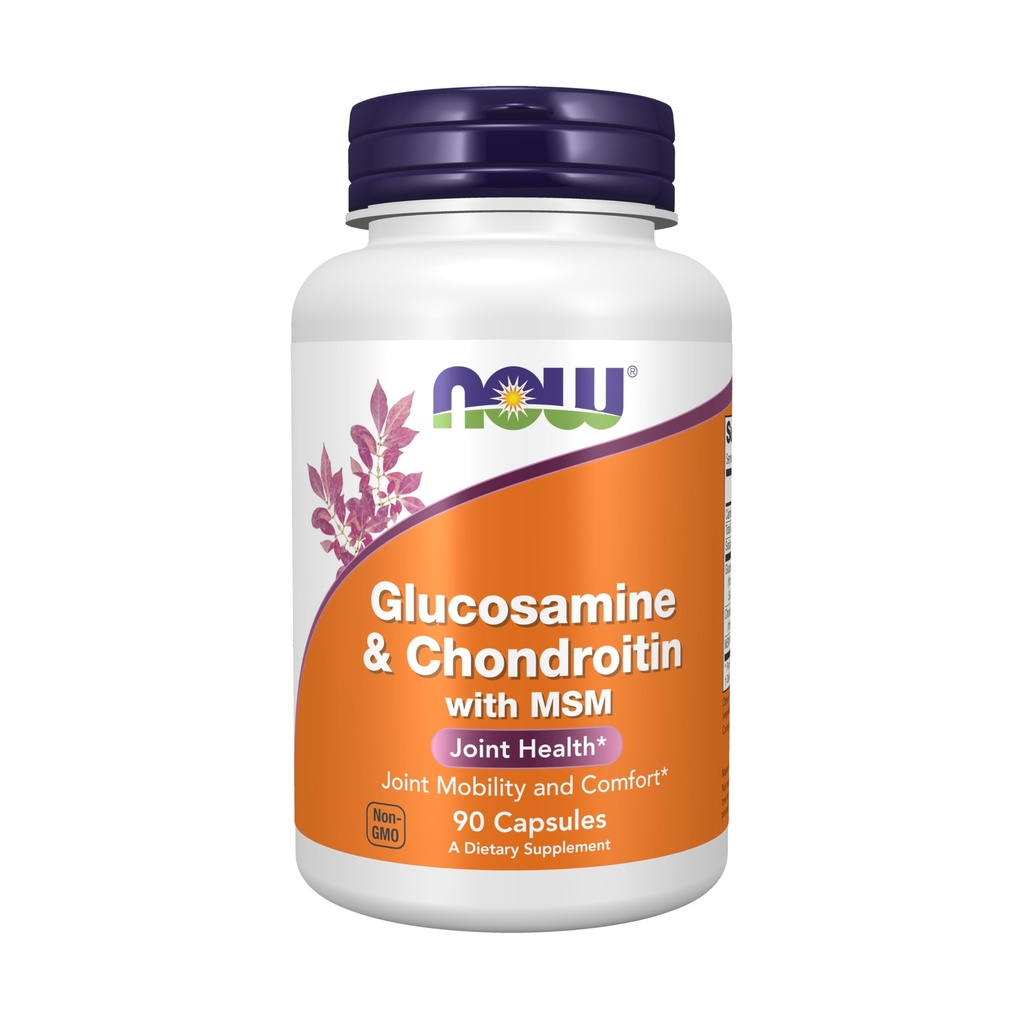 JETZT Nahrungsergänzungsmittel, Glucosamin & Chondroitin mit MSM, Joint Health, Mobility and Comfort*, 90 Veg Kapseln