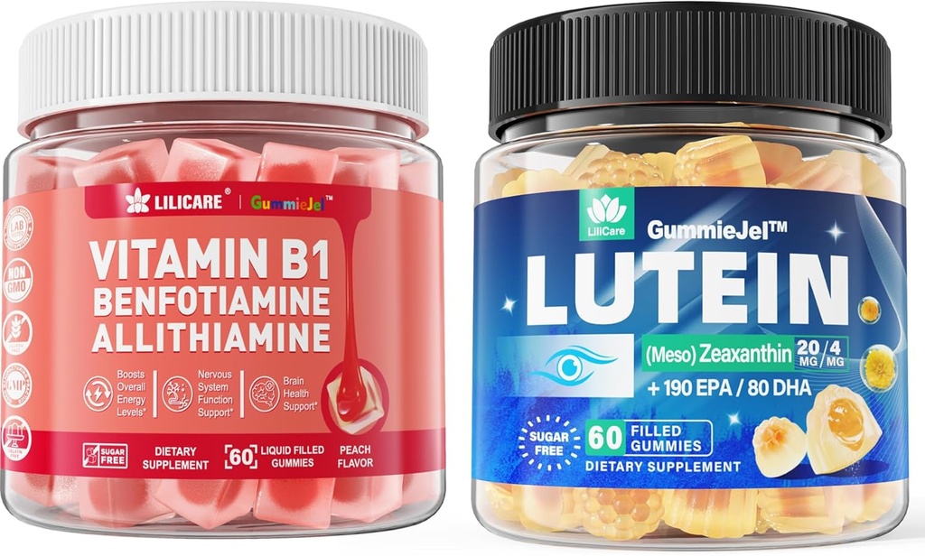 Sugar Free Lutein 20mg 40mg + Vitamin B1 Gummies