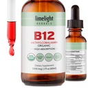 USDA Vitamine biologique B12 gouttes liquides – 5000 mcg de méthylcobalamine – Sublingual, supplément végétalien à absorption rapide – énergie, métabolisme, cerveau, coeur et soutien immunitaire – sans alcool, 60 portions, États-Unis Fabriqué