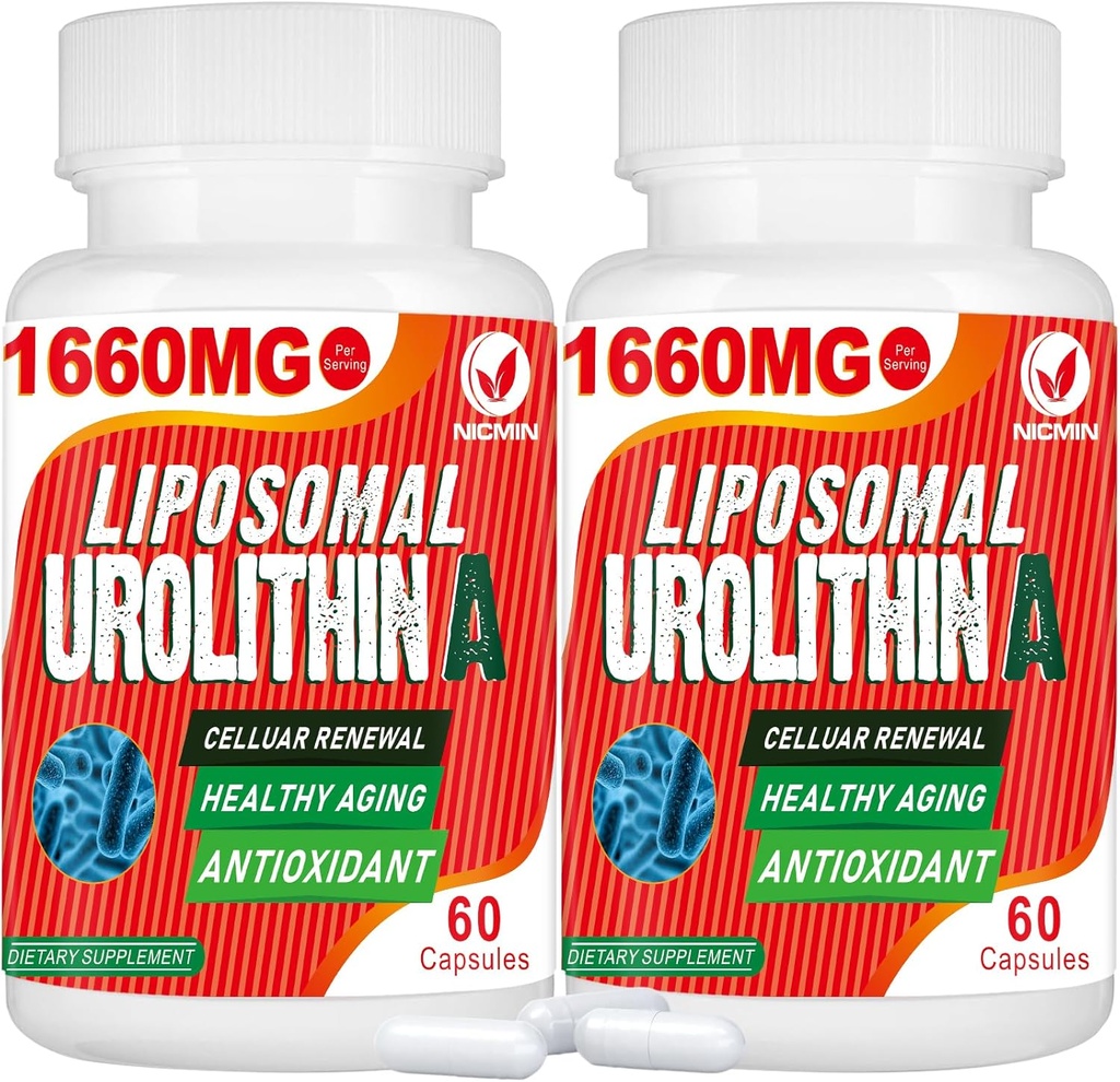 1660MG Urolithine A Supplément - Urolithine liposomique 120 Capsules