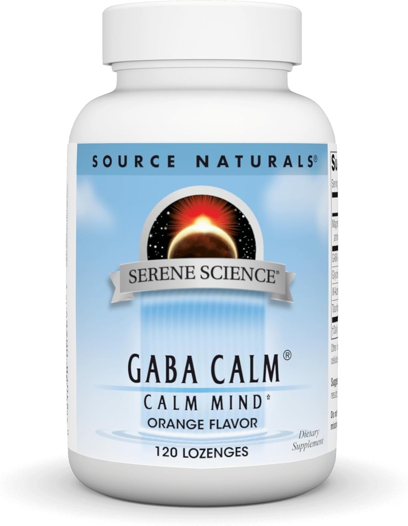 Quelle Naturals Serene Science, GABA Calm - Unterstützt eine beruhigende Stimmung, schnell lösen Orange Flavor* - 120 Lozenges