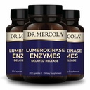 Dr. Mercola Lumbrokinase Enzymes - Delayed Release Formula - Nahrungsergänzung für Herz-Kreislauf- und Energieunterstützung - Non-GMO, Gluten-Free & Soy-Free - 30 Kapseln (30 Portionen), 3 Packung