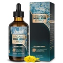 Des gouttes de Mullein pour les poumons, soutenir le nettoyage pulmonaire/détox et la fonction respiratoire pour respirer sainement - Mullein Leaf Extract pour les poumons-2 fl.oz
