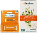 Himalaya PartySmart 12 Caps, One Capsule for a Better Morning After Drinking Plus LiverCare, 90 Caps for Daily Liver Cleanse, Liver Support and to Eliminate Waste – 2 Product Bundle