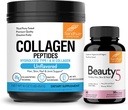 Sandhu's Gras-Fed Collagen Peptides Powder & Beauty 5 Capsules| Skin Supplements| Fördert Haut, Haar, Nagelgesundheit