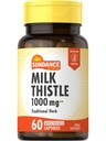 Sundance Lait Thistle 1000mg , 60 Capsules à libération rapide , Supplément à base de plantes traditionnelles , formule sans OGM et sans gluten