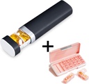 AM PM Pill Organizer 2 Mal A Day, 7 Tage Pille Box Wöchentliche Pille Organizer Reisen mit separaten Container, tragbaren Tagesmedizin Planer Dispenser Fall für Vitamin, Fischöle, Ergänzungen