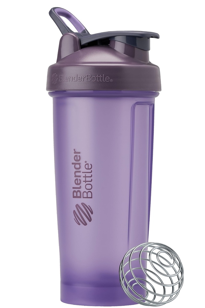 BlenderBottle Classic V2 Shaker Bouteille parfaite pour les shakes protéiques et pré-entraînement, 28oz, couleur violette