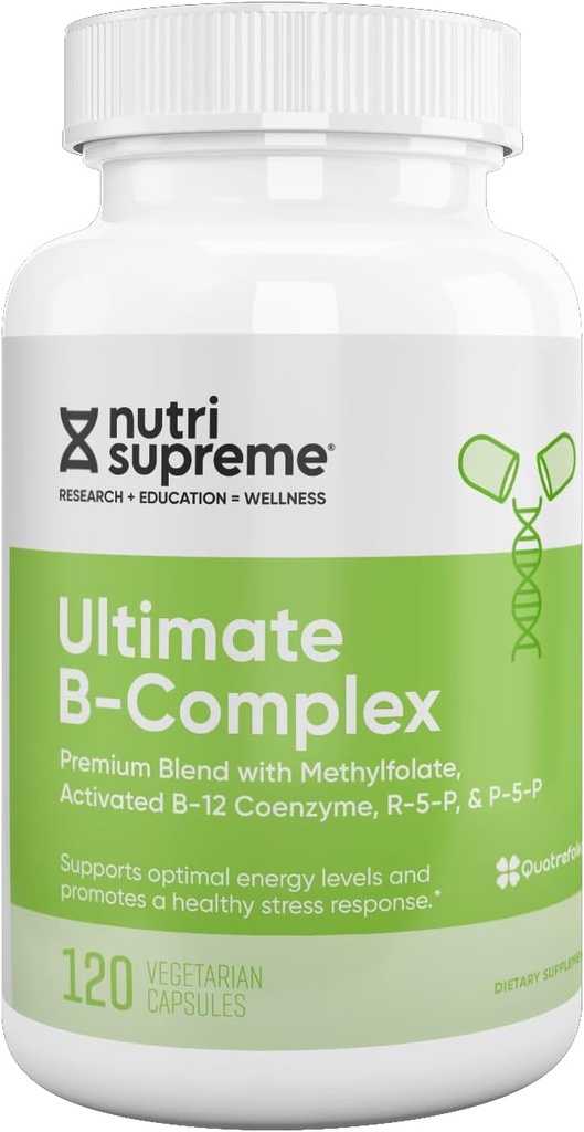 Complexe Ultime B, 120 capsules végétariennes- Certifié Kosher