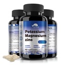 Kalium Magnesium Supplement 1000mg, Hohe Absorption Magnesium Kalium Zink Aspartat (90 Kapseln)