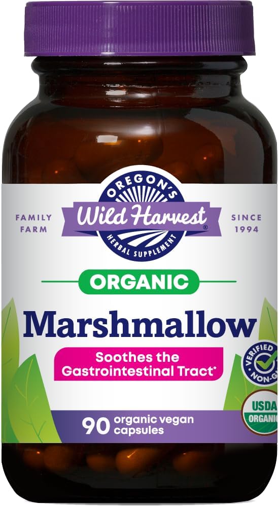 Oregon's Wild Harvest Marshmallow Organic Herbal Supplement, 90 Count