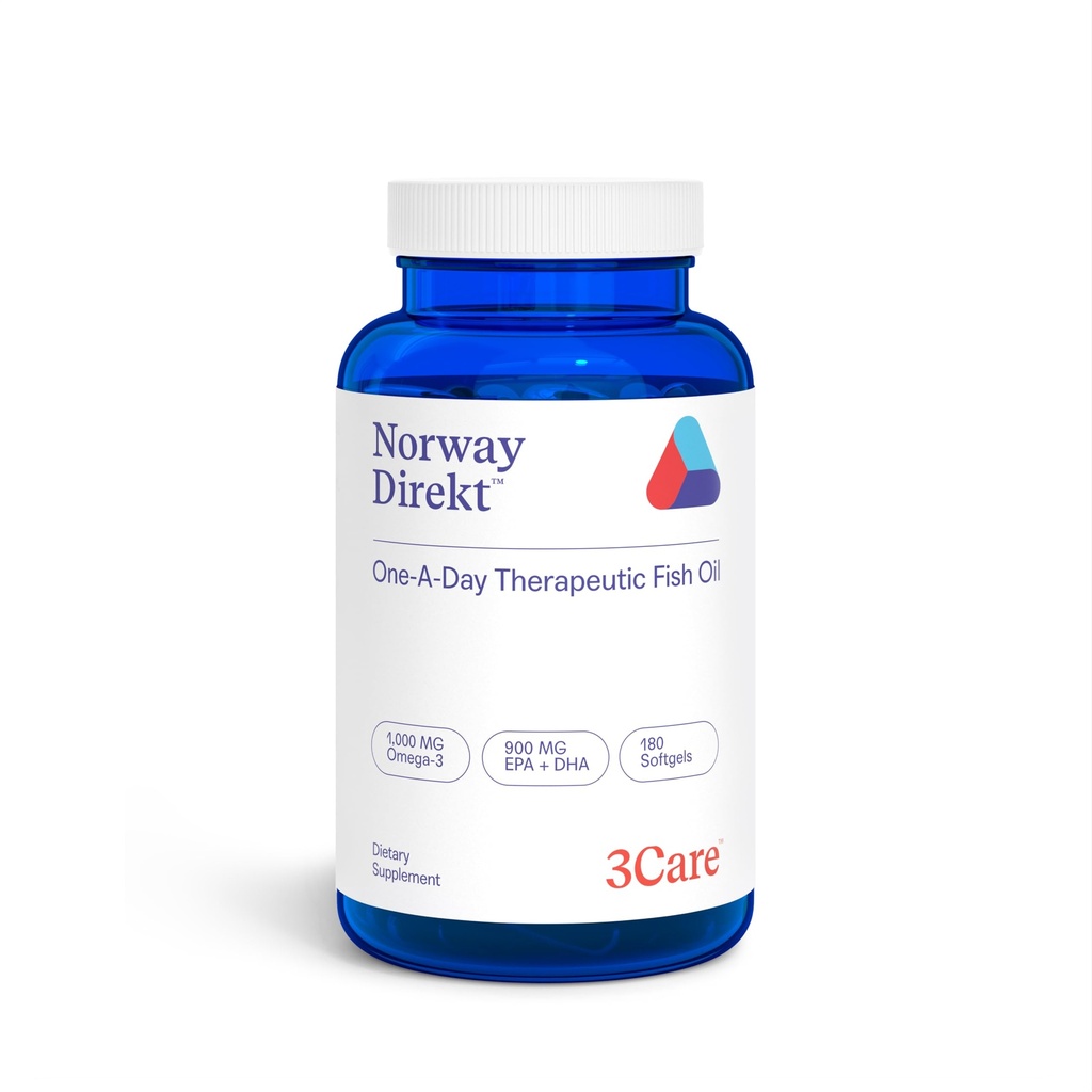 Norwegen Direkt Omega-3 Fish Oil 2.000mg Omega-3 pro 2 softgel| 1060mg EPA, 740mg DHA (2 Soft-Gel Serving) Pharmazeutische Klasse (180 Softgels)