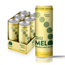 Melo Sparkling Kava Drink, Banana Cream, Sugar Free Non Alcoholic Drinks mit Zero Calories, Glutenfrei, Vegan, 100% Natural Mocktail mit 100mg Kava Root pro Drink, 6 Pack, 12 oz Cans