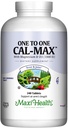 Maxi Health 500 mg Supplément de calcium avec vitamine D3 (1000 UI) et magnésium (500 mg) - os, dents et soutien articulaire pour les hommes et les femmes - 240 comprimés