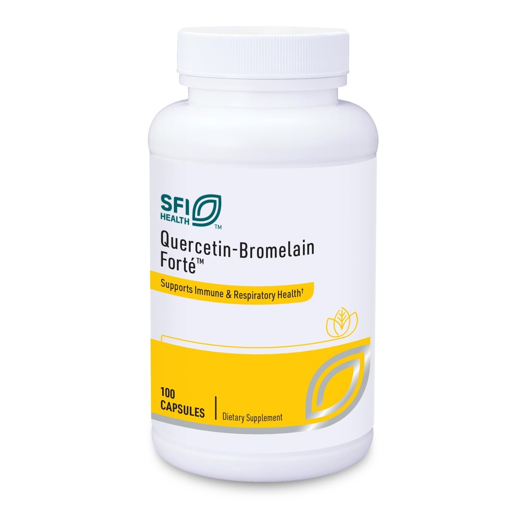 Klaire Labs SFI Health Quercetin-Bromelain Forte - Immun- & Saisonale Unterstützung Enzyme mit Pankreas, Proteolytic, Bromelain, Papain Enzymes & Bioflavonoids (100 Kapseln)