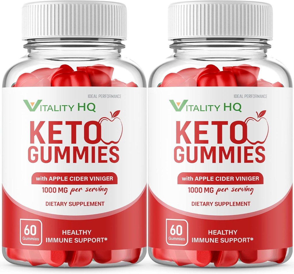 IDEAL PERFORMANCE (2 Pack) Vitalität HQ Ketos Gummies Vitalität Ketos ACV Gummies Vitalität ACV Gummie Vitalität Ketos Gummies (120 Gummi)