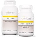 Integrative Therapie Bundle mit aktivem B-Komplex, 60 Kapseln & HPA Adapt, 120 Vegan Kapseln - Active B-Complex zur Unterstützung von Energiemetabolismus - HPA Adapt to Support Healthy Stress Response