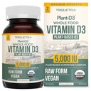 Bio-Vitamin D3 5.000 IU - 100% Vollnahrung & Pflanzenbasierte Cholecalciferol Form, 100% Vegan Vitamin D - Verbessert mit Prebiotic & Superfood Complex – Bio, Vegan, GMO & Glutenfrei (60 Kapseln)